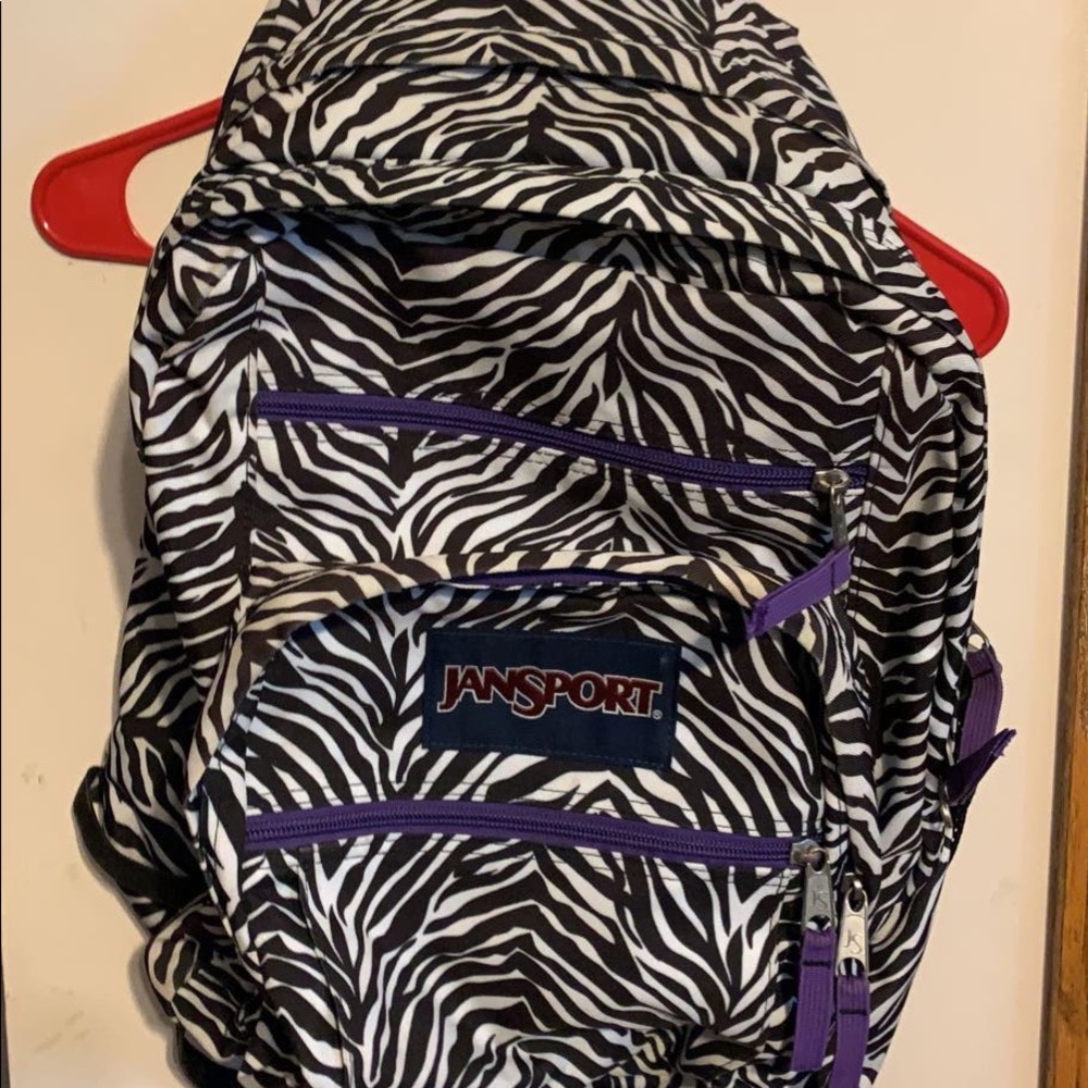 zebra print backpack